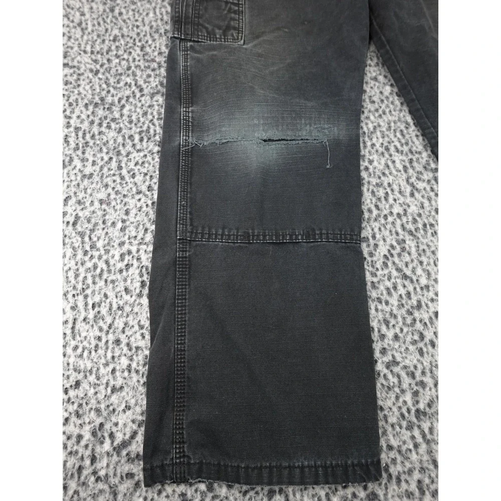 Wrangler RIGGS Workwear Carpenter Pants Mens 36x32 Black Distressed 3W060BL